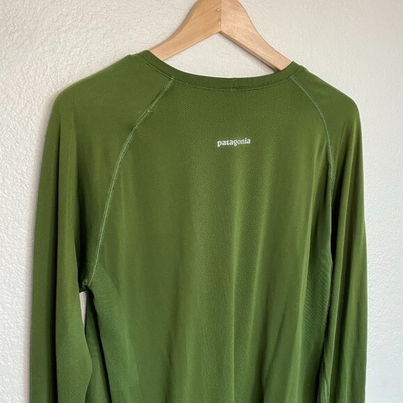 Patagonia Shirt Men M Green Mountain Graphic Stay Cool Stretch Active Outdoor - Picture 4 of 10